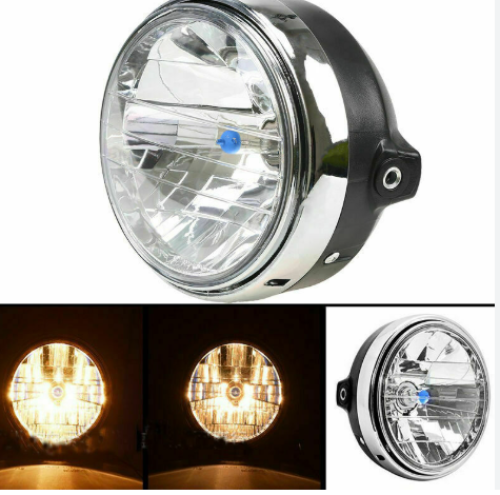 Classic Motorcycle front headlight