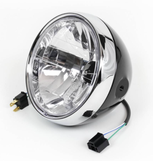 Classic Motorcycle front headlight