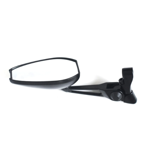 Black Long Arm Two Wheeler Side View Mirror