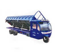 Fuel oil nine-wheeled semi-closed self-discharging truck SQ-17